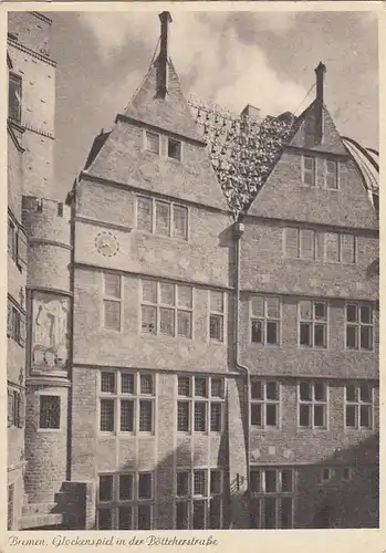 Bremen, Glockenspiel in der Böttcherstraße gl1942 F8263