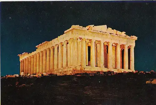 Athen, Akropolis, Parthenon beleuchtet ngl G0586