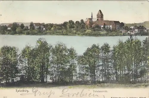 Ratzeburg i.Lauenburg, Totalansicht gl1907 F8036