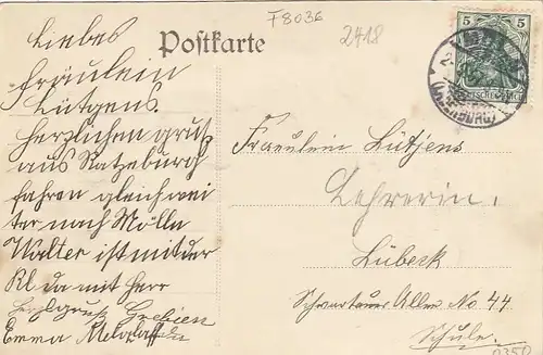 Ratzeburg i.Lauenburg, Totalansicht gl1907 F8036