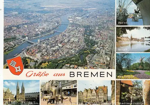 Bremen, Mehrbildkarte gl1985 F8337