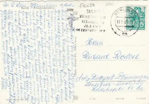 Berlin, Alexanderplatz, Partie gl1950? F6538