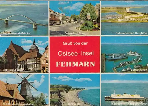Insel Fehmarn, Mehrbildkarte gl1986 F8162