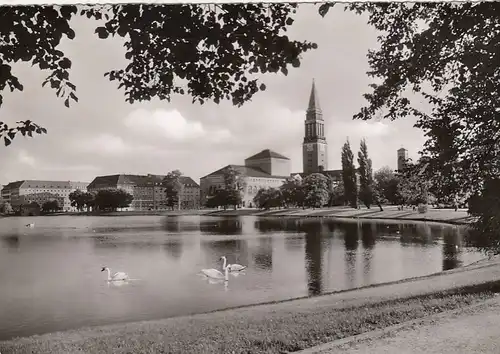 Kiel, Stadttheater und Rathaus gl1957 F7469