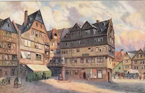 Alt-Frankfurt a. M., Wirthschaft zum Roseneck gl1913 F5261