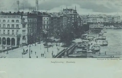 Hamburg, Jungfernstieg gl1897 F5281