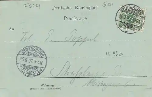 Hamburg, Jungfernstieg gl1897 F5281