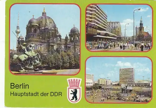 Berlin, Mehrbildkarte glum 1970? F6945