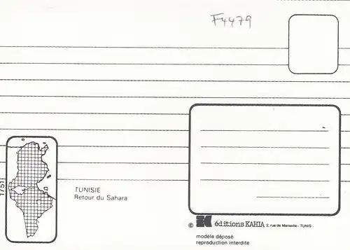Tunesien, Retour du Sahara ngl F4479