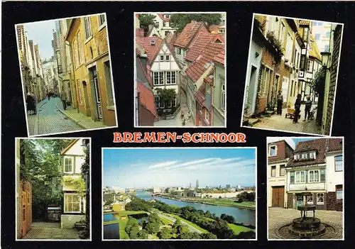 Bremen-Schnoor, Mehrbildkarte ngl F8336
