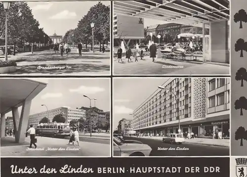 Berlin, Unter den Linden, Mehrbildkarte gl1967 F6871