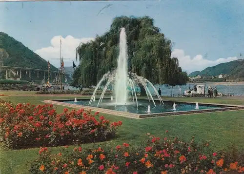 Andernach am Rhein, Rheinanlagen, Springbrunnen gl1967 G0895