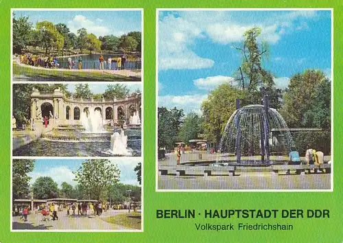 Berlin, Volkspark Friedrichshain, Mehrbildkarte gl1978 F7134