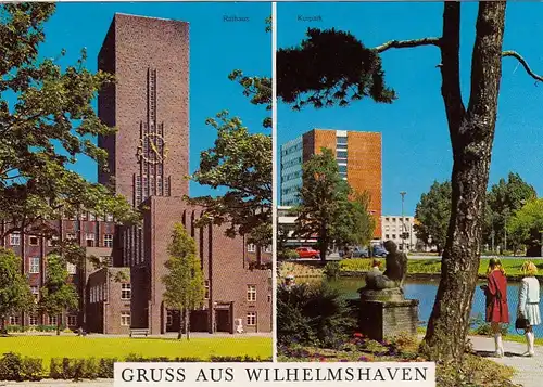 Wilhelmshaven, Rathaus und Kurgarten gl1985 F8744