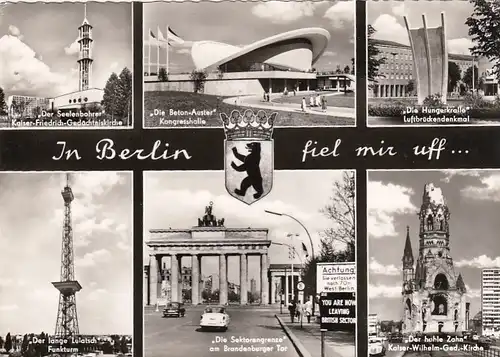 Berlin, Mehrbildkarte, In Berlin fiel mir uff ... ngl F7156