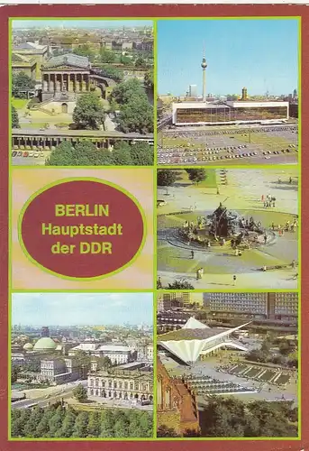 Berlin, Mehrbildkarte gl1988 F6940