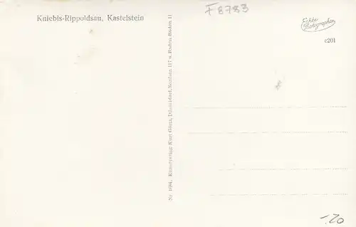 Kniebis-Rippoldsberg, Schwarzwald, Kastelstein ngl F8783