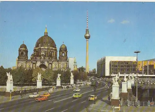 Berlin, Marx-Engels-Brücke, Dom u.Palast der Republik ngl F6988