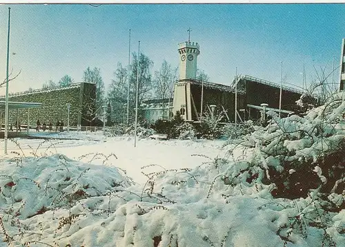 Bad Salzuflen, Uhrturm und Salinen glum 1980? G0990