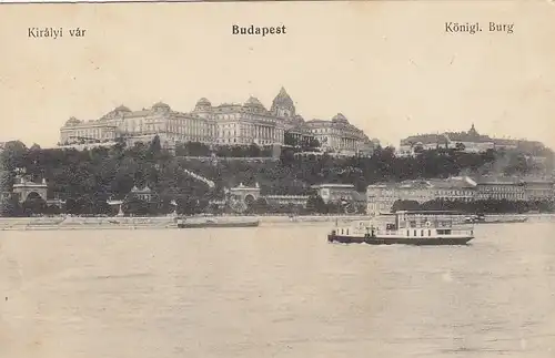 Budapest, Királyi vár, Königl.Burg gl1913 F4801