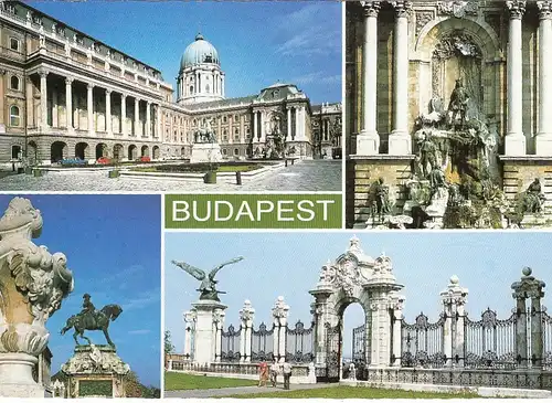 Budapest, A budal vár, Mehrbildkarte gl1983 F4811