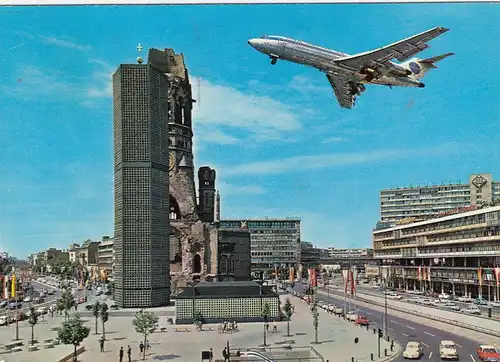 Charlottenburg (Berlin), Kurfürstendamm, Gedächtniskirche, Bahnhof Zoo gl1972 F7116