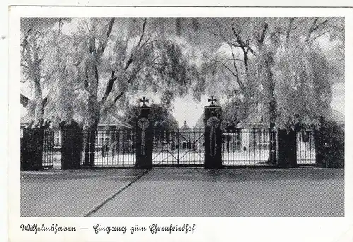 Wilhelmshaven, Eingang zum Ehrenfriedhof gl1943? F8661