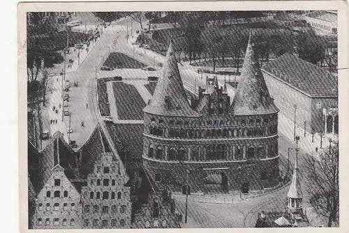 Lübeck, Blick von der Petrikirche auf das Holstentor gl1946 F7951