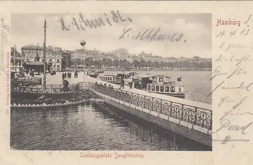 Hamburg, Landungsplatz Jungfernstieg gl1903 F5021