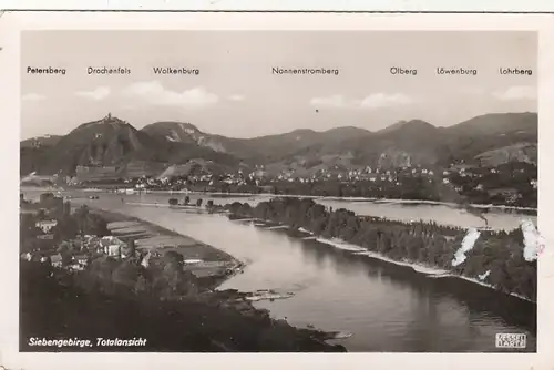 Rhein, Siebengebirge mit Drachenfels ngl G1116
