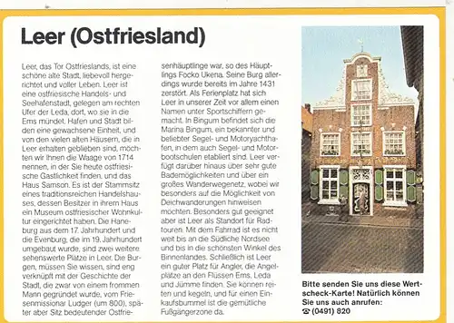 Leer (Ostfriesland), Werbekarte ngl F8755