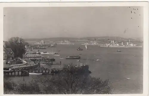 Kiel, Die Flotte im Hafen gl1938 F7448