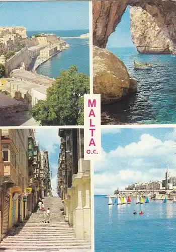 M Malta, Mehrbildkarte glum 1970? G1133