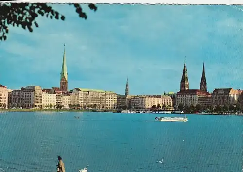 Hamburg, Binnenalster gl1969 F5058