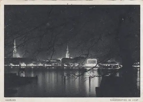 Hamburg, Jungfernstieg im Licht ngl F5072