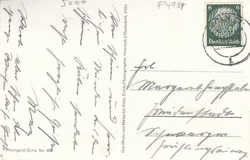 Köln am Rhein, am Abend gl1938? F4984