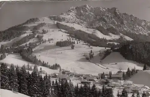 Jungholz, Tirol, mit Skilift und Sorgschroten glum 1950? F8796