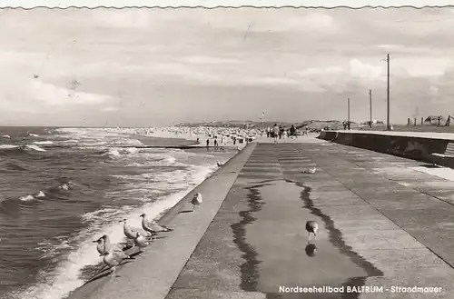 Nordseeheilbad Baltrum, Strandmauer gl1975 F9057