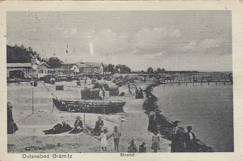 Ostseeheilbad Grömitz in Holst., Strand gl1922 F8072