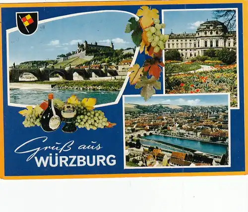 Würzburg, Mehrbildkarte gl1973 G1215