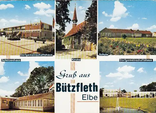 Bützfleht, Elbe, Mehrbildkarte ngl F5901