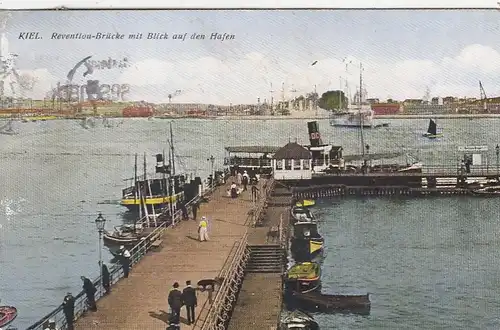 Kiel, Reventlou-Brückemit Blickauf den Hafen glum 1935? F7387