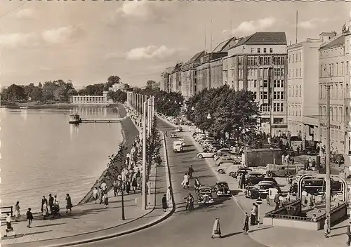 Hamburg, Binnenalster, Ballindamm gl1954 F5074