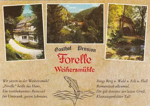 Weihersmühle bei Weismain, Gasthof "Forelle" ngl G1296