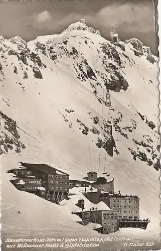 Bayerische Zugspitzbahn, Schneefernerhaus mit Zugspitz-Gipfel ngl F9193