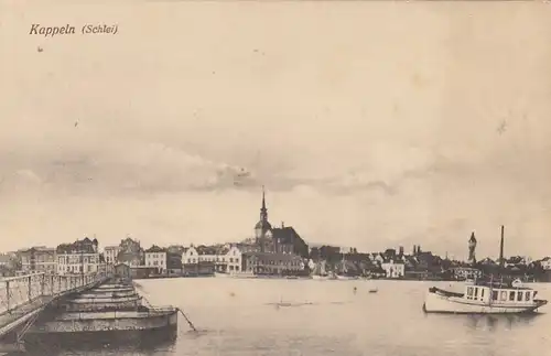 Kappeln, Schlei, mit Schiffbrücke ngl F7611