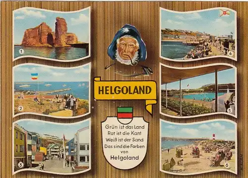 Helgoland, Mehrbildkarte ngl F6025