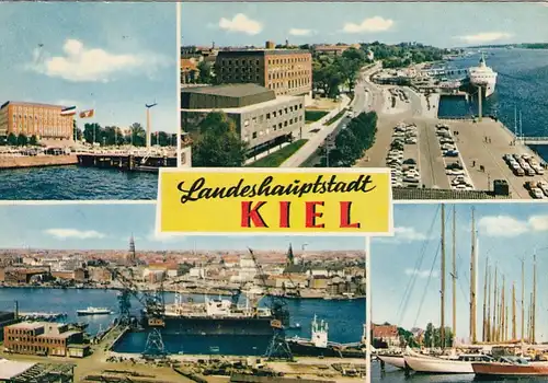 Landeshauptstadt Kiel, Mehrbildkarte gl1968 F7485