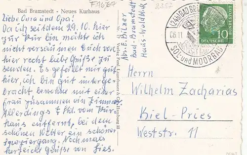 Bad Bramstedt, Neues Kurhaus gl1958 F7667