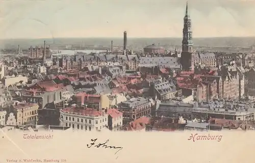 Hamburg, Totalansicht gl1901 F5282